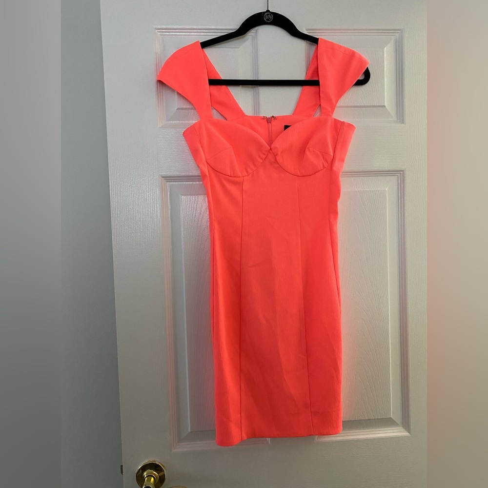 Torn by Ronny Kobo Dress-Coral color, size small